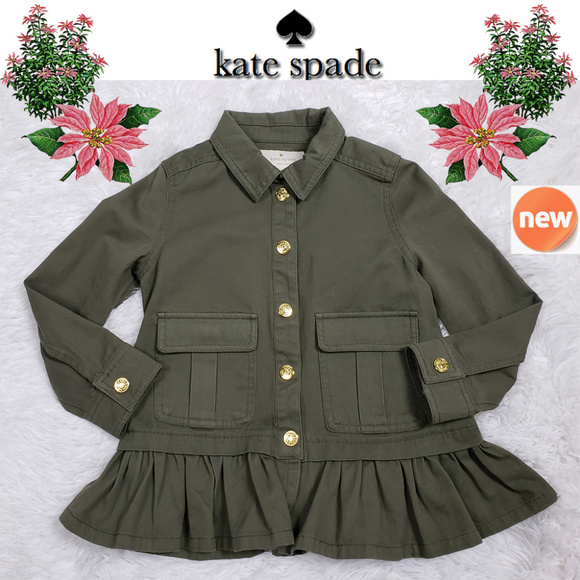 kate spade Other - NEW Kate Spade Olive Green Jacket Sz 4